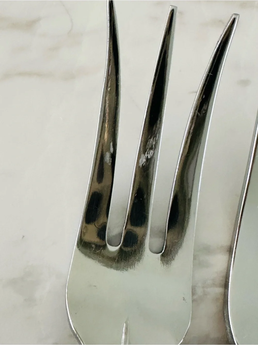 Mikasa Zena Stainless Steel Silver Cocktail Appetizer Forks - Set of 8
